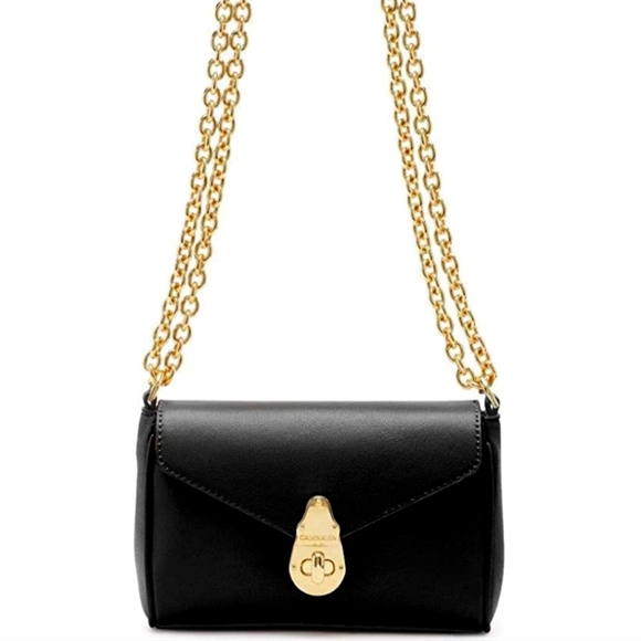 Calvin Klein Handbags - 🖤Calvin Klein Soft Lock Lamb Leather Small Convertible Crossbody Shoulder Bag🖤